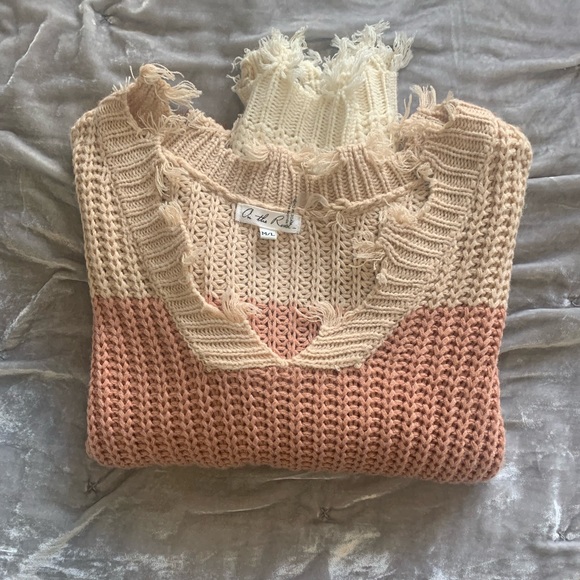 Off the Rails distressed sweater - Picture 3 of 3